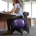 Extra Thick Yoga Ball Chair for The Office, Excercise Ball Seat Desk Chairs for Low Back Pain Relief, Ergonomic Support Balance Ball Chair Kit