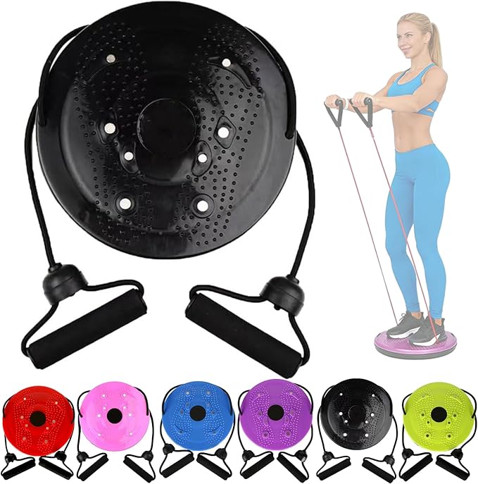 Waist Sculptor, Twister Board with Handles and Pull Rope, 2026 New Waist Twisting Disc for Core Workout, Body Shaping Exercise for Abs, Legs, Buttocks, Hips, Home Gym Fitness Equipment for Women