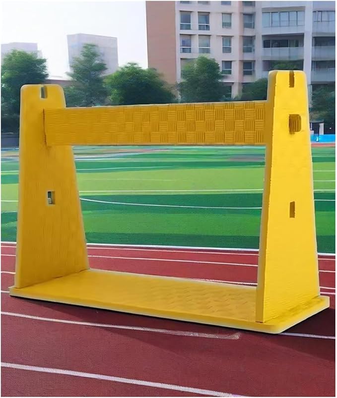Lightweight Speed Hurdles Training Hurdles,Height Adjustable Foam Agility Hurdles,Detachable Training Hurdle Equipment(Yellow,2pcs)