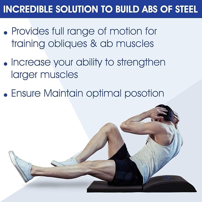 Yes4All Abdominal Exercise Pads, Foldable Ab Workout Equipment for Home Gym Core Training & Back Stretching, Sit Up Mat for Floor Exercises