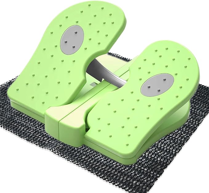 Foldable Leg Exerciser: Portable Foot Pedal Exerciser for Seniors Under Desk Foot Pedal Exerciser Stepper Exercise for Leg Muscles Relieves Varicose Veins Physical Therapy Aid