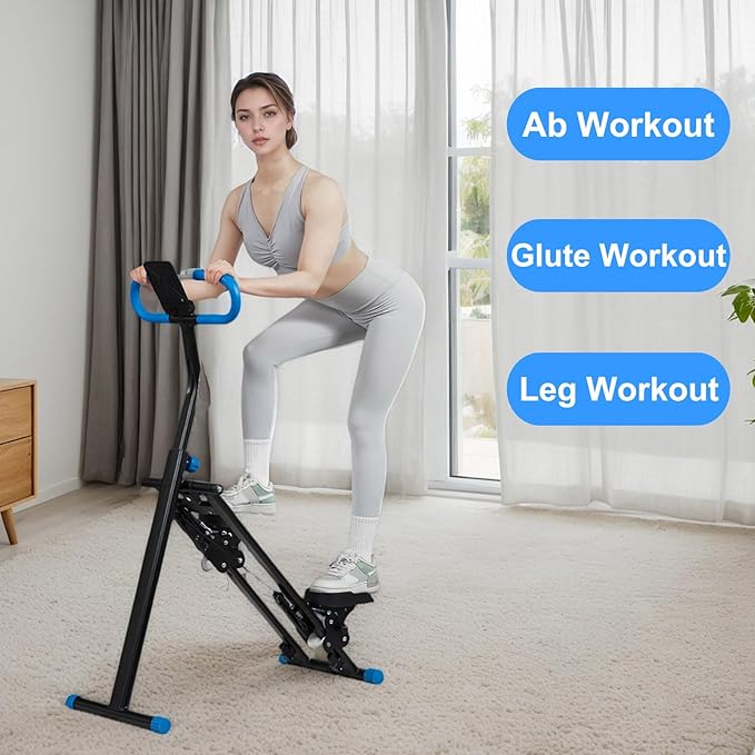 Stair Stepper for Home,Vertical Climber Workout Machine,Stair Stepper with Handlebar for Full-Body Exercise Stair Stepper with Stable Frame Adjustable Handlebar (Blue)
