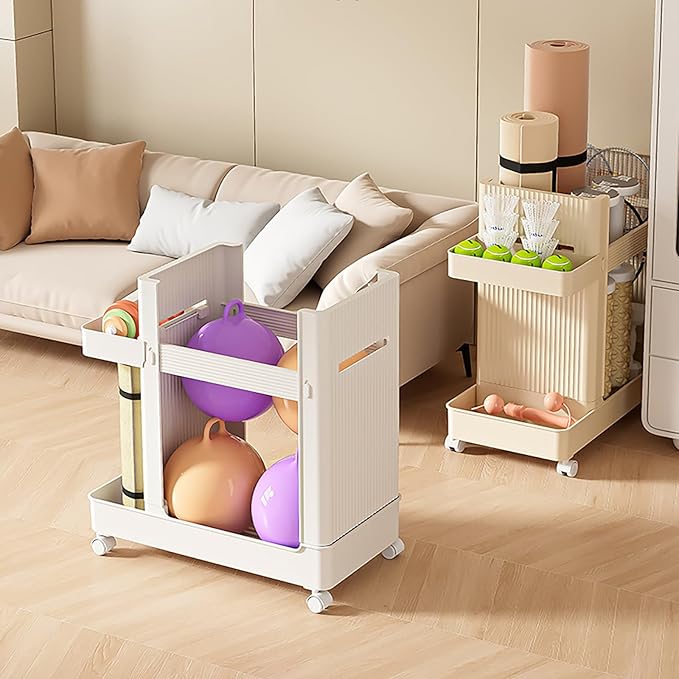 Yoga Mat Storage Racks, Home Gym Storage Rack with Wheels, Weight Cart Stand Small Gym Racks Yoga Racks, Dumbbell Weight Rack Workout Equipment Storage for Gym Fitness Organizer