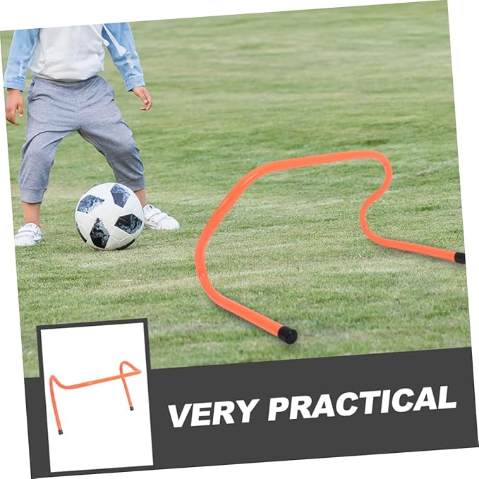 HANABASS 4pcs Agility Hurdles for Sports Training Footwork Ladder for Soccer Football Baseball and More Essential Equipment for Boys and Girls and Athletes to Speed and Agility