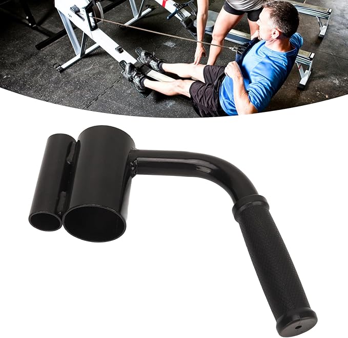 T Bar Row Platform Handle Attachment for Strength Training Deadlifts Rows Squats Shoulder Presses Portable Iron Construction Multi Muscle Group Workout Equipment for Gym