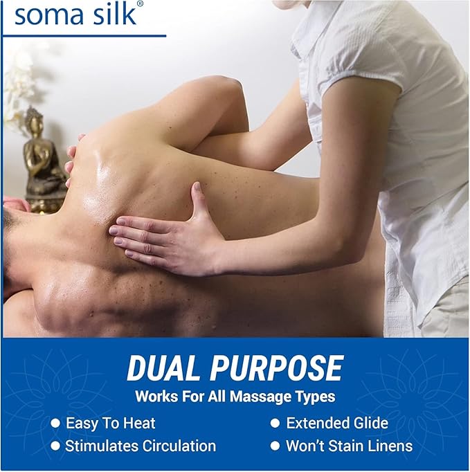 Multi-Purpose Massage Cream, 1/2 Gallon - with Arnica, Aloe & Jojoba - Silky Smooth - Perfect for Both Light & Deep Tissue Massages - Smooth Glide, Easy Clean - Spa & Therapist Supplies