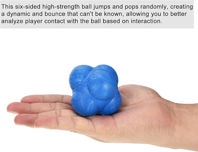 PATIKIL Bounce Reaction Balls Coordination Training Ball Agility Trainer TPR, for Speed Reflex