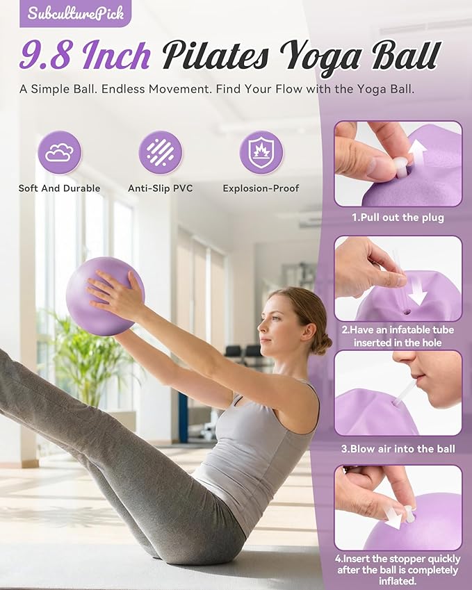 Pilates Ring, Silicone Magic Pilates Rings, Lightweight & Durable Flexible Fitness Circle Exercise Equipment for Toning Arms, Thighs,Legs, Core,Yoga & Physical Therapy