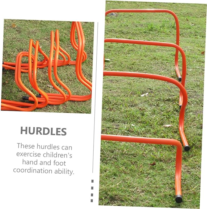 2 Pcs Plastic Speed Hurdles 15cm Wear-Resistant Agility Training Equipment for Youth Soccer Football Running Training