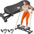 Balance Board for Adults, Rocking Stepper with Resistance Bands, Portable Wobble Board with LCD Monitor, 300 lbs Capacity Ski Trainer for Full Body Workout at Home Gym