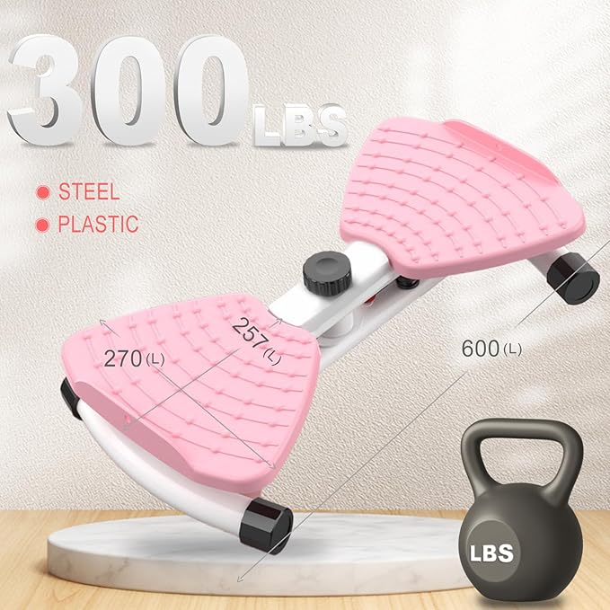 HOTWAVE Waist Twister Board – 360° Rotating Fitness Board for Core Workout, Weight Loss, and Waist Toning – Non-Slip Surface with Adjustable Resistance – Home Exercise Equipment for Men & Women