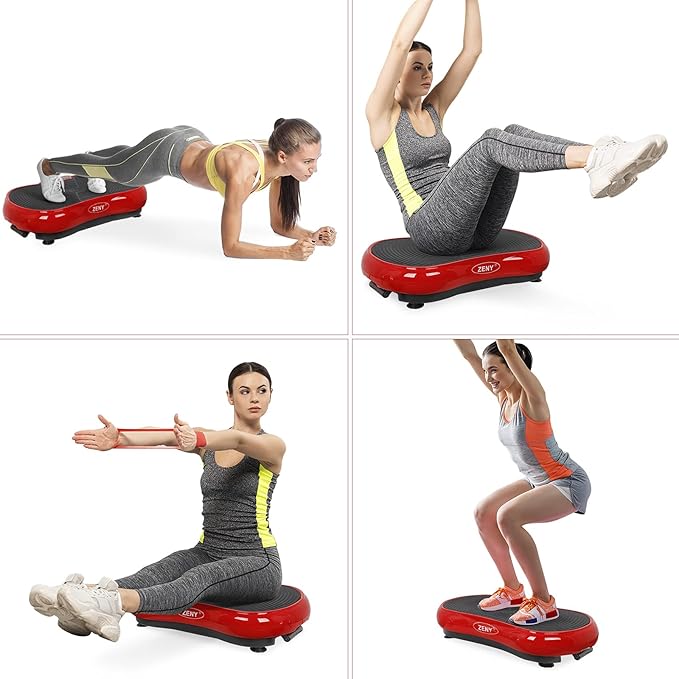ZENY Vibration Plate Exercise Machine, Whole Body Workout Vibration Fitness Platform for Weight Loss, Toning Wellness, Home Gym Equipment