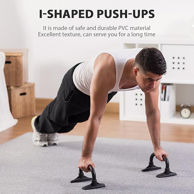 2pcs Professional Push-up Holder Hand Grip for Arm Strength Training Pushup Stands with Stable Structure Non-slip Design for Home Gym Fitness Equipment