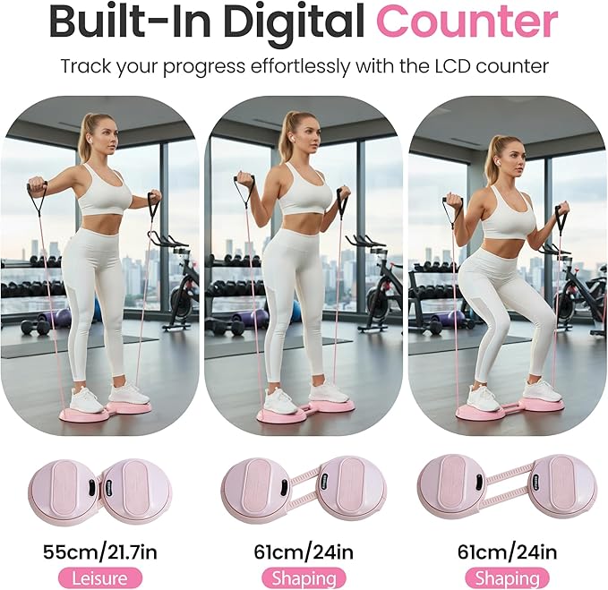 Waist Twister, Ab Machine with 500 lbs Weight Capacity
