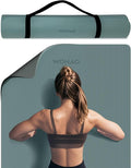 Extra Thick 8mm Yoga Mat, 72"x28" Non Slip Exercise Mat, Reversible 2-Sided Dual Color Premium POE Material, with Carrying Strap for Yoga, Pilates, Home Gym