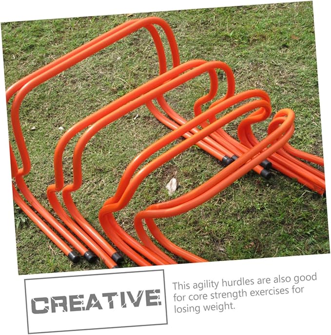 2pcs Wear-Resistant Plastic Speed Agility Training Hurdles 15cm for Soccer and Athletic Conditioning