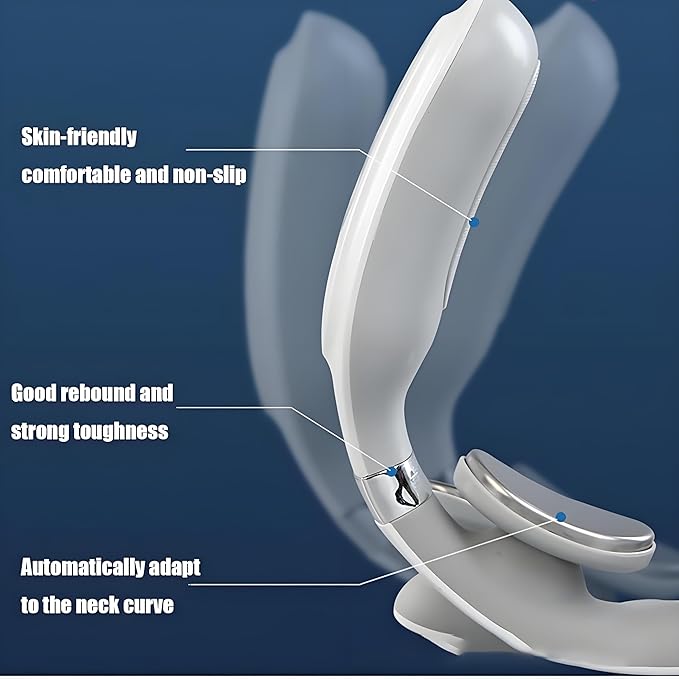 Vitality Magic Pro 2.0 Neck Massager,2025 Upgraded 4-Head Magic Pro 2.0 Neck Massage,with 6 Vibration Modes & 15 Intensity Levels,Promote Muscle Relaxation (White)