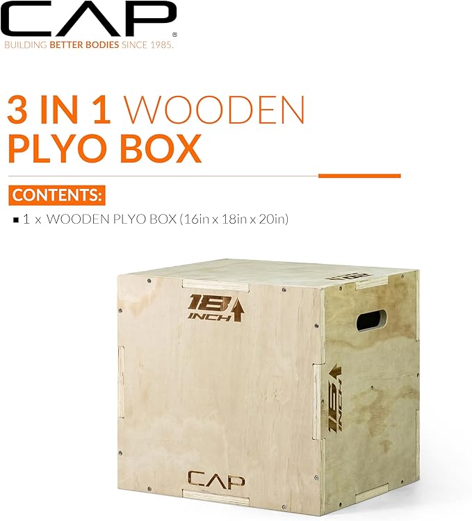 CAP Barbell 3-in-1 Plyometric Box | Multiple Styles and Sizes