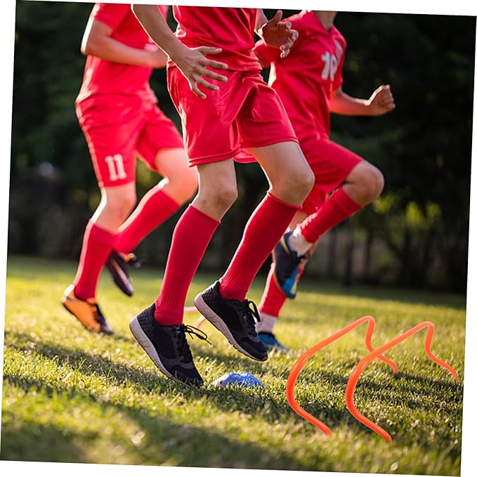 5Pcs Football Agility Training Hurdles Rack for Outdoor Strength Training High Essential Soccer Practice Equipment to Enhance Speed and Footwork Skills