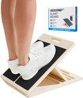 Portable Wooden Slant Board for Calf Stretching, Adjustable 5-Angle Incline Board for Ankle, Heel & Foot Exercise, 400lb Capacity, Includes Training Poster