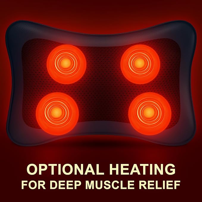 Mo Cuishle Shiatsu Back & Neck Massagers with Heat – Deep Tissue Relief for Pain & Tension – Gifts for Mother’s Day, Father’s Day, Birthdays & Christmas Gifts for Mom, Dad, Men, Women, Her, Him