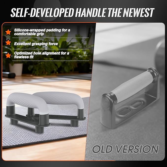 Hikeen Push Up Board - Portable Push Up Bar for Home & Travel, Multi-Functional Fitness Workout Equipment | Ideal Home Gym Equipment for Strength Training | Durable Push Up Board for Men and Women