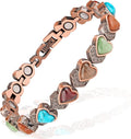 Copper Bracelet for Women, Magnetic Copper Bracelets, Magnetic Turquoise Copper Bracelets with Adjust Tool
