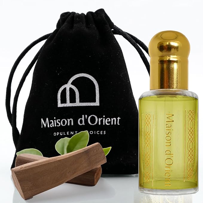 Spanish Sandalwood 12 mL, a Handcrafted Perfume Oil for Women and Men in Attar Style. Aromatherapy Grade Parfum and Body Massage Oil (Sandalo) – Alcohol Free, Long Lasting Oil, Compliment Magnet