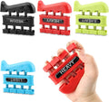 4Pcs Finger Strengthener, Finger Exerciser, Hand Exerciser for Improve Dexterity and Strength in Fingers, Hands, Forearms–Grip Strength Trainer for Musicians, Climbers