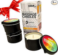 Massage Candle Gift 3 Pack, 6.75 oz - American Made Scented and Flavored Coconut and Soy Wax Aromatherapy for Relaxing Oil Therapy, TikTok Viral Bachorlette or Wedding or Stocking Stuffer