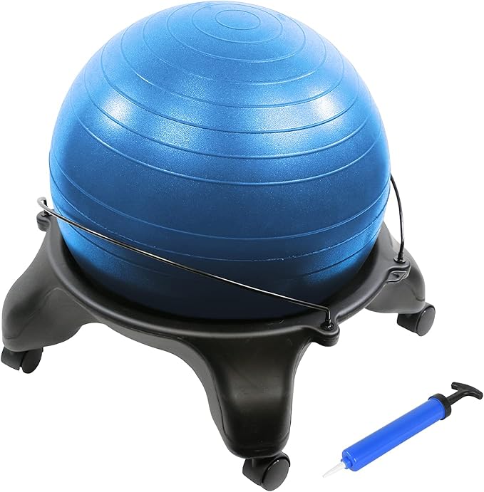 CanDo Ball Stool Plastic No Back Adult Size