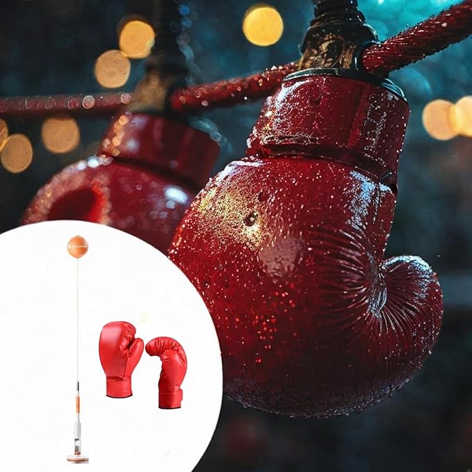 YIJU Boxing Reaction Ball Boxing Training Equipment Vertical Punch Practice Boxing Speed Ball Reflex Ball for Household Fitness