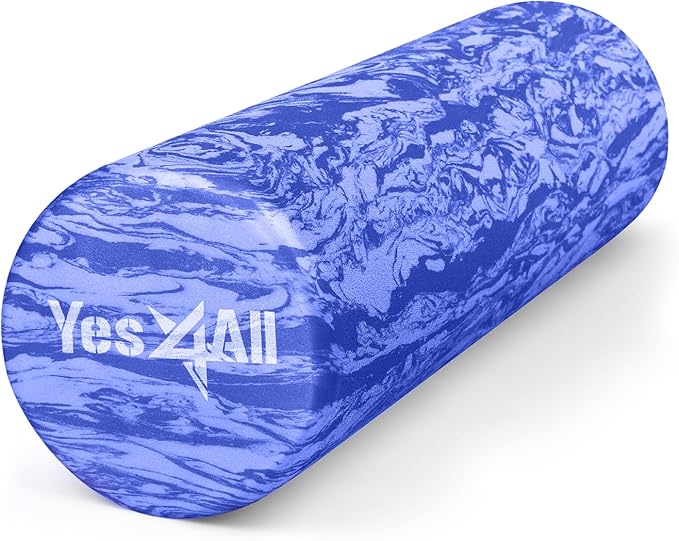 Yes4All EVA Firm Foam Roller for Back - Round Back Roller for Exercise, Yoga & Pilates 12/18/24/36 inch