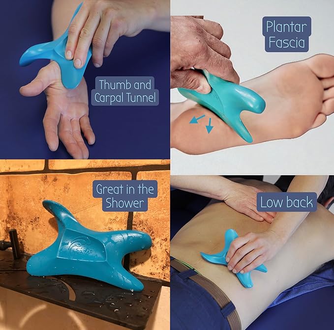 The Wave Tool, The Ultimate Soft Tissue Release Tool. Patented, Ergonomic Scraping and Massage Tool for Trigger Points, fascial Release, Muscle Aches, Pain, tendonitis, Scar Tissue, Athletic Recovery