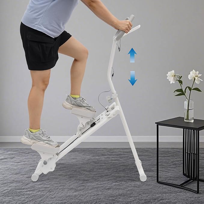 Foldable Stair Stepper Machine for Home – Vertical Climber with Adjustable Resistance, Digital Monitor & Non-Slip Pedals – 264 lbs Capacity, Space-Saving Design for Full-Body Workout