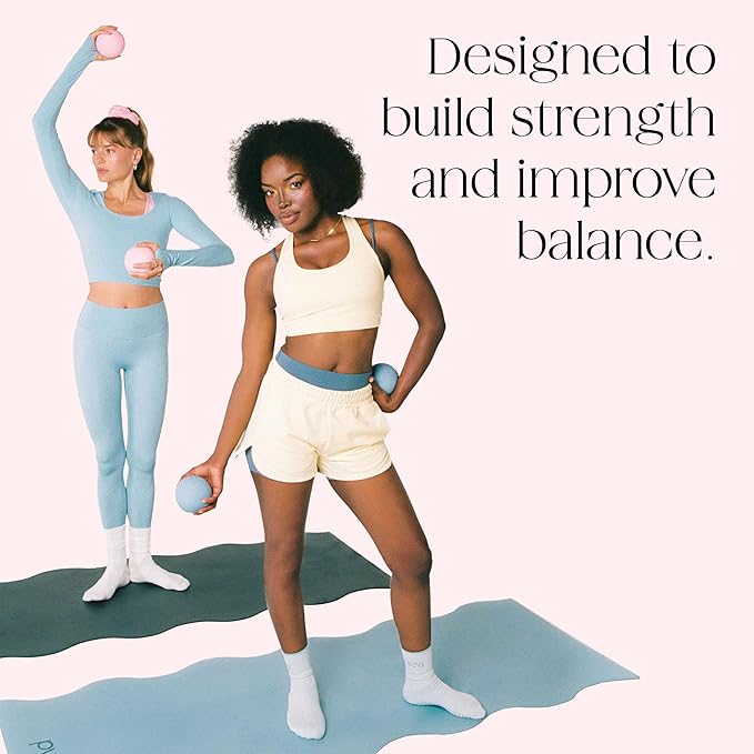 Bala Power Ball, Weighted Toning Exercise Ball for Pilates, Yoga, Home Fitness & More - Workout Ball for Strength & Core Training, Aerobics & Working Out to Improve Balance & Sculpt