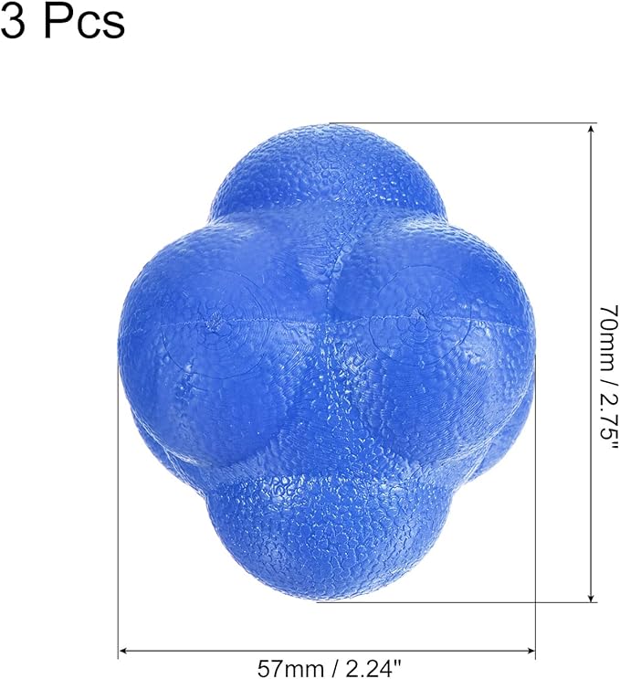 PATIKIL Bounce Reaction Balls Coordination Training Ball Agility Trainer TPR, for Speed Reflex