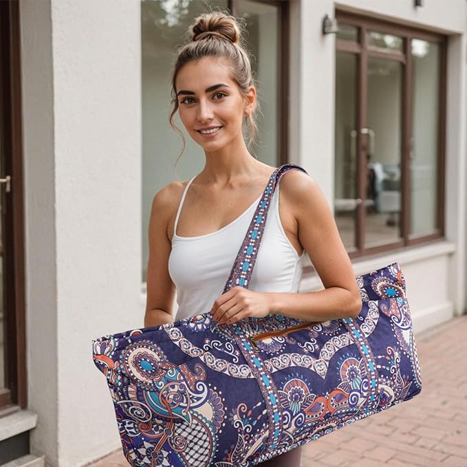 Yoga Mat Bag Yoga Mat Carrier with Shoes Compartment & Wet Pocket Pilates Bag with Zipper Pockets & Yoga Mat Holder Strap Yoga Bags and Carriers Fits All Your Stuff
