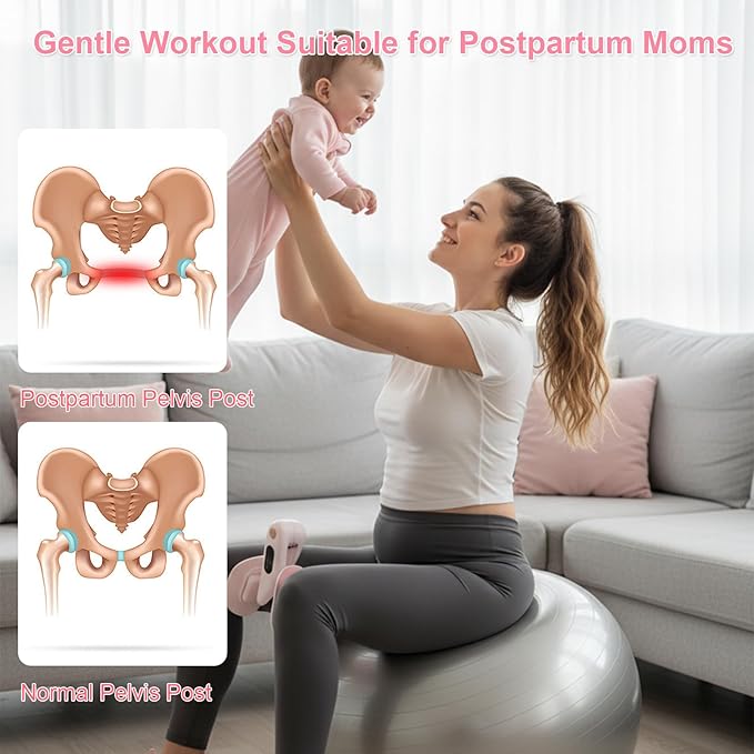 Umex Thigh Master for Women, Pelvic Floor Trainer - 360° Adjustable Kegel Exercise Device with LED Display, Postpartum Recovery Equipment for Home Use