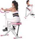 SogesHome Squat Machines Rowing Machine for Home, Foldable & Full Body Exercise Workout Equipment with Adjustable Resistance Bands for Women, Row and Ride Squat Machine for Glutes and Abs, 330 LBS