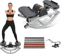 Rock Stepper Side to Side Step Fitness Machines Features A Digital Display, Resistance Bands, and A Floor Mat, Suitable for Home and Office Fitness
