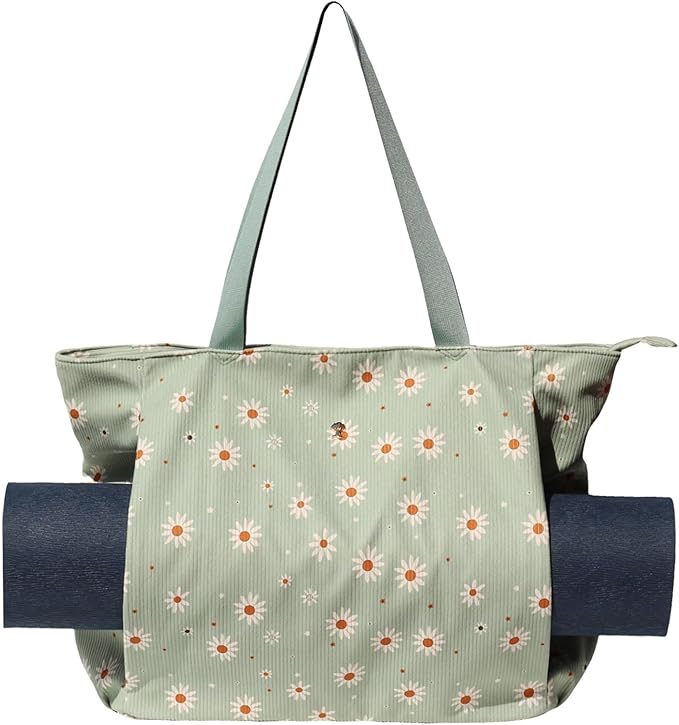 ESVAN Yoga Mat Bag Yoga Tote Carrier Shoulder Bag Carryall Tote for Office,Yoga,Pilates,Travel,Beach and Gym