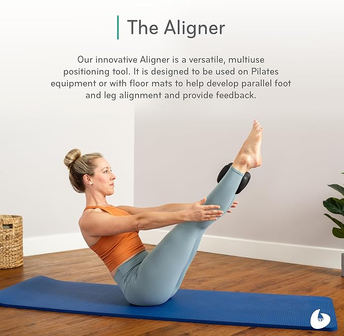 Balanced Body The Aligner, Pilates and Yoga Block, Pilates Block for Alignment, Pilates Workout Equipment for Home Gym or Studio Use, Black