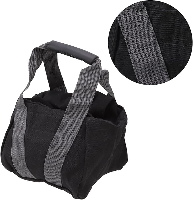 Adjustable Heavy Duty Kettlebell Sandbag, Losing Weight Yoga Sandbags, Workout Sandbag Ergonomic Handle Easy Carry 12 Oz Canvas for Exercise Yoga Gym Training