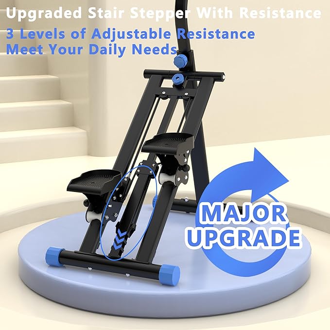 Stair Stepper for Home-Upgrade Vertical Climber Workout Machine for Full-Body Exercise Climber Fitness Equipment with Stable Frame Adjustable Handlebar