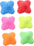 BESTonZON 6pcs Reaction Balls for Fitness Hexagonal Training Balls TPR Material for Home Gym