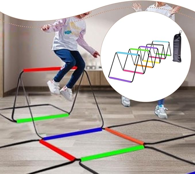 Agility Ladder Jumping Hurdles for Men Women and Kids Flexible Football Footwork Ladders Speed Ladder for Outdoor Sports