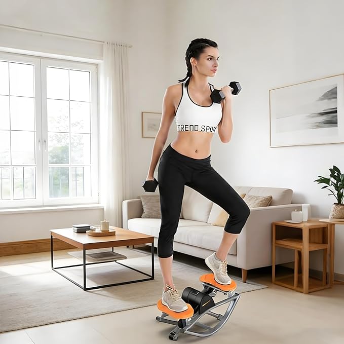 The rock stepper,rock stepper side to side,Machine for Home Exercise 15 Minutes for Quick Fat Burning and Body Shaping，Suitable for Home, Apartment, and Dormitory Use