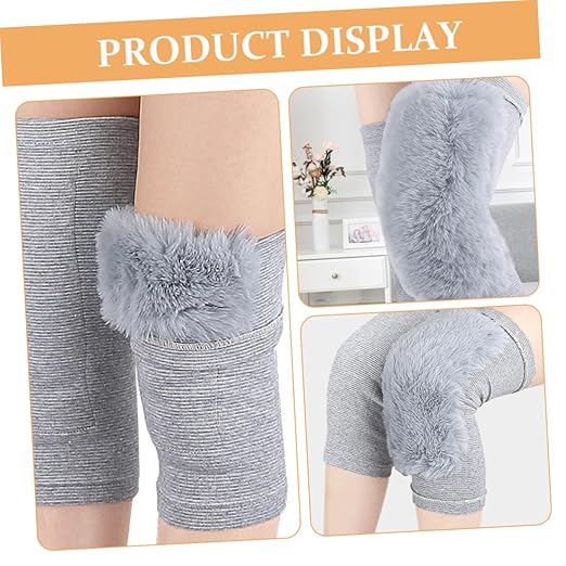 FRCOLOR 1pair Thermal Knee Sleeves for Men and Women Warm Wraps for Running Weightlifting and Sports Joint Support and Injury Prevention Comfortable