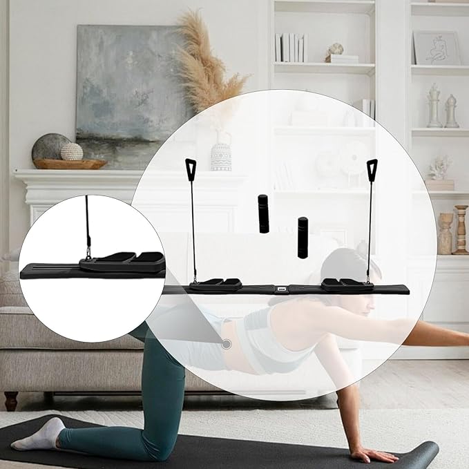 Colaxi Pilates Reformer Board Abdominal Board Exercise for Home Multi Purpose Workout Equipment for Women Training Portable